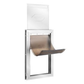 VEVOR Pet Door for Door with Lock and Magnetic Flap System Aluminum Frame Large