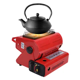 2 In 1 Portable Butane Burner Heater Outdoor Butane Gas Heater Warmer Heating Cooking Stove Cooker For Camping Fishing RV Travel (Option: Heater)