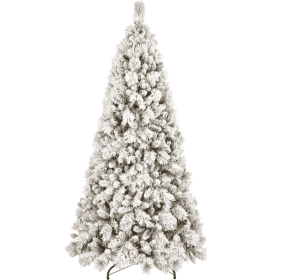 4ft PVC Hard Needle Mixed Flocked Tree (Option: 8feet PVC hard flannel tree)
